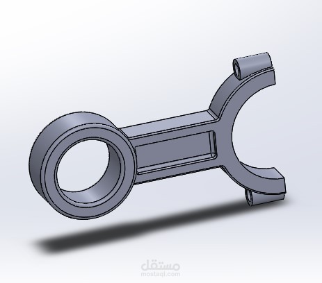 تصميم connecting rod على برنامج solid works