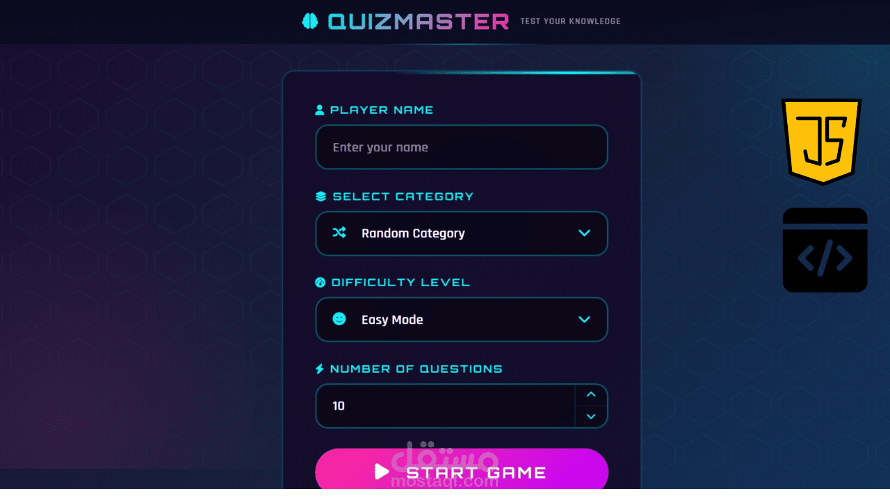 Dynamic Quiz Application with Score Tracking
