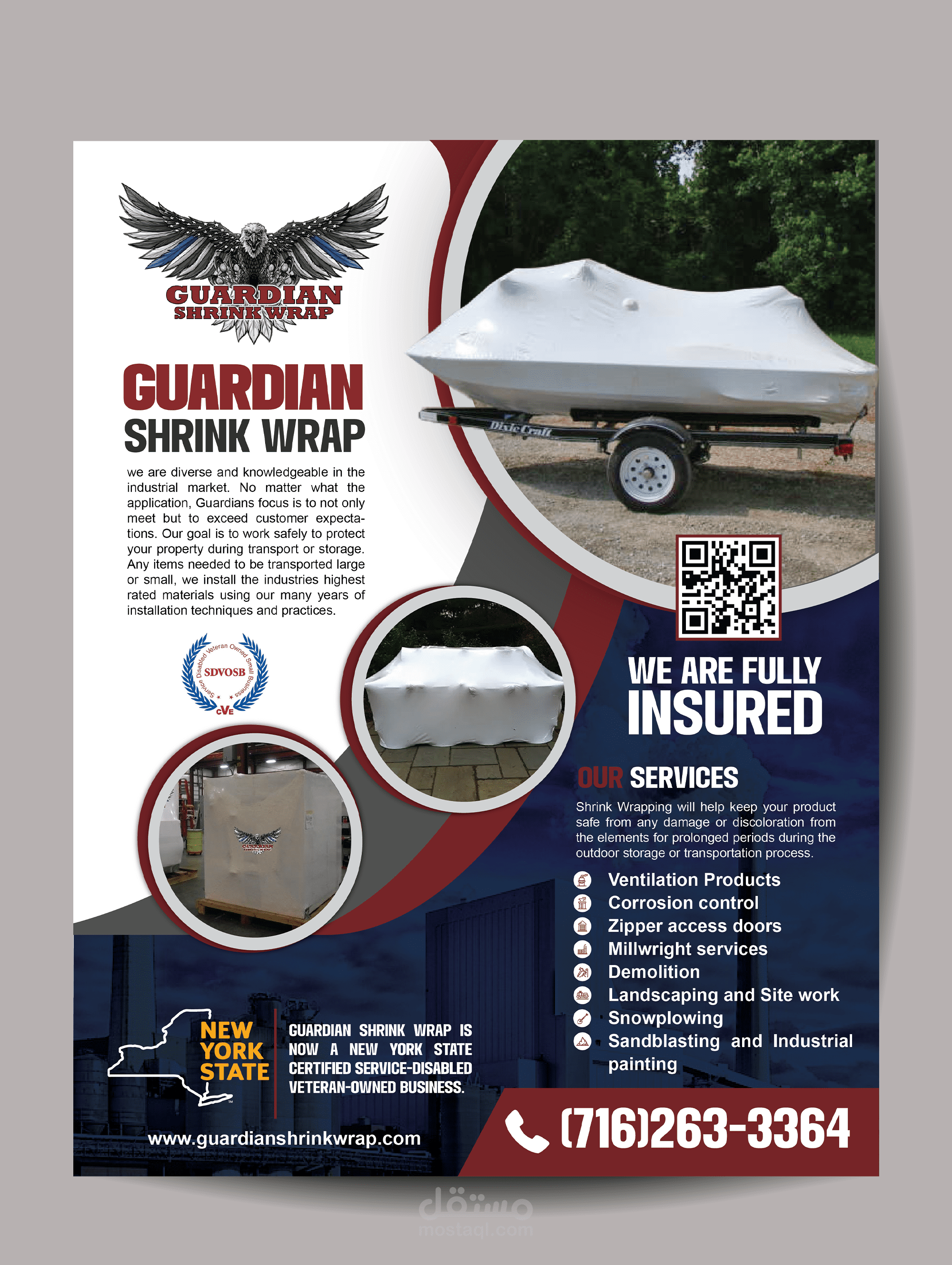 flyer for Guardian Shrink Wrap Line Card