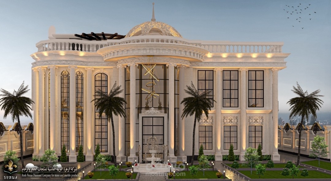 تصميم خارجي لفيلا  كلاسيك