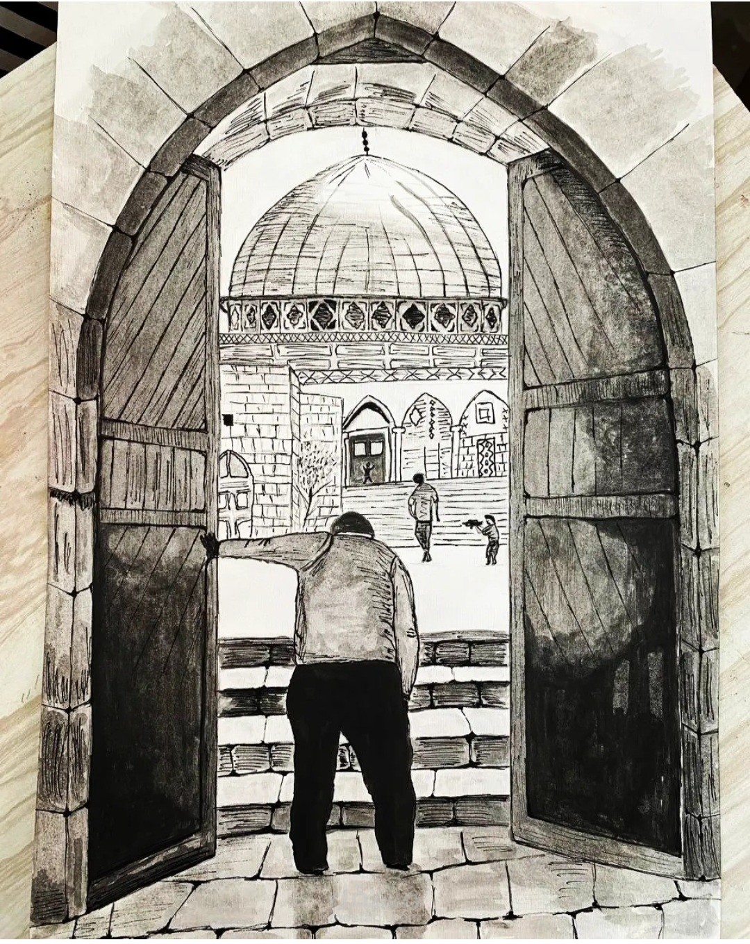 رسم المسجد الأقصى