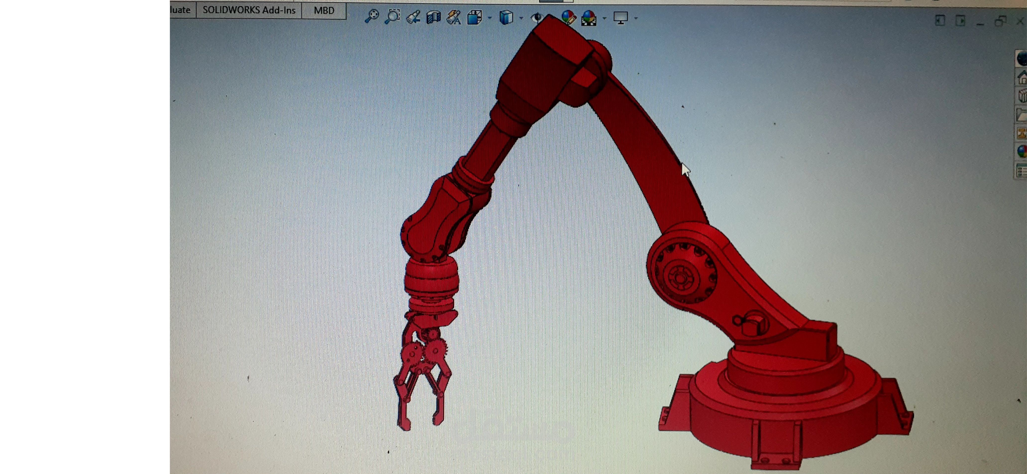 ذراع روبوتية صناعية متطورة (6-DOF Robotic Arm)