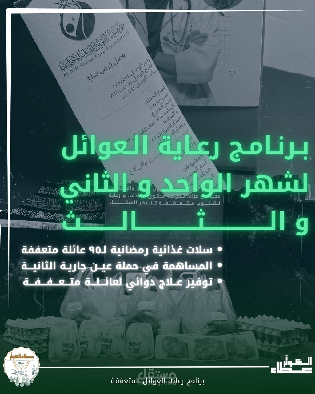 تصميم بوستر توثيق لنشاط انساني في هيئة اجتماعية