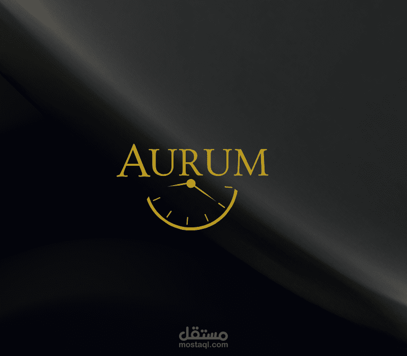 مشروع تصميم الهوية البصرية المتكاملة لشركة "Aurum" للساعات