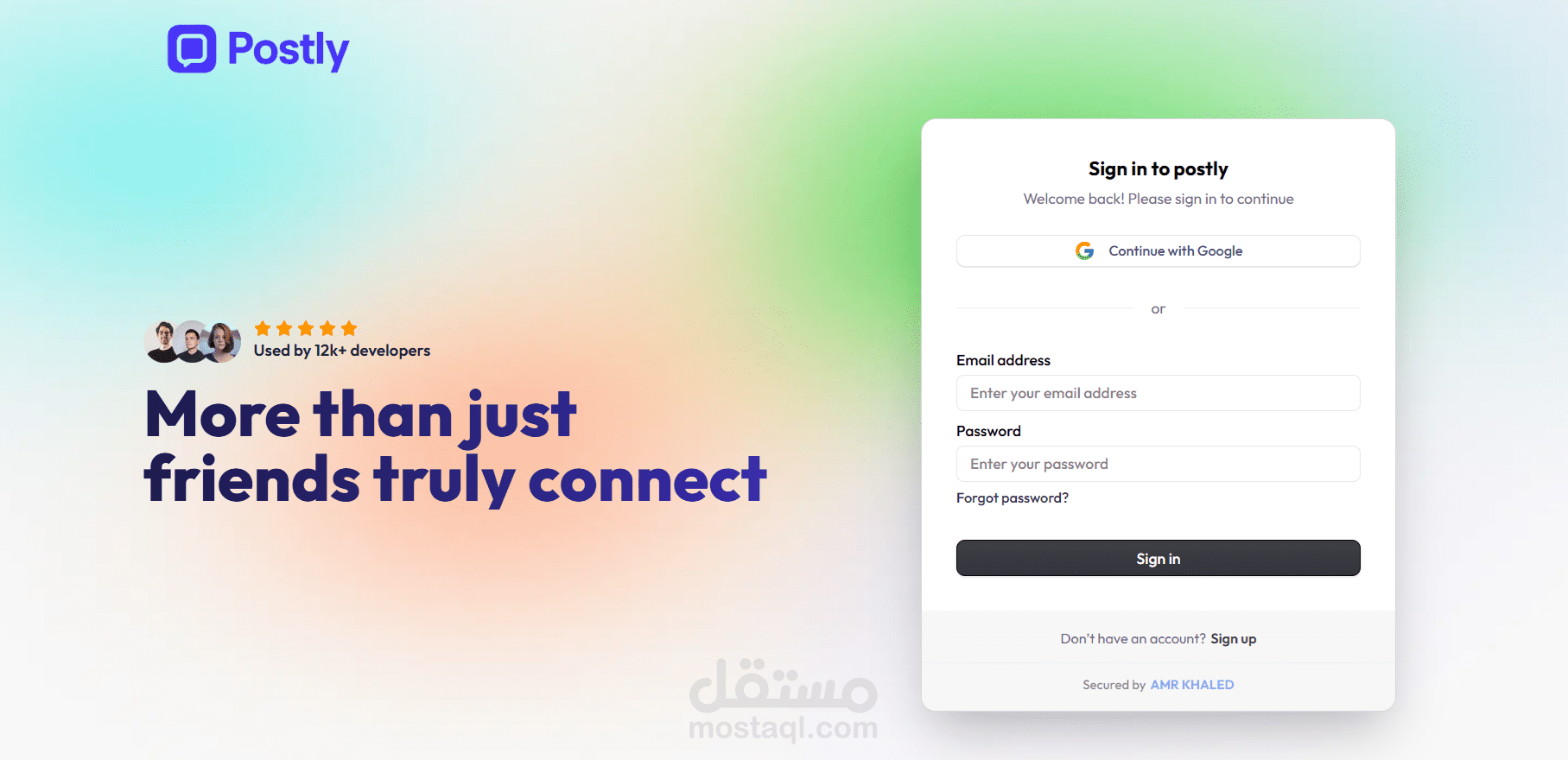 Postly | منصة تواصل اجتماعي متكاملة