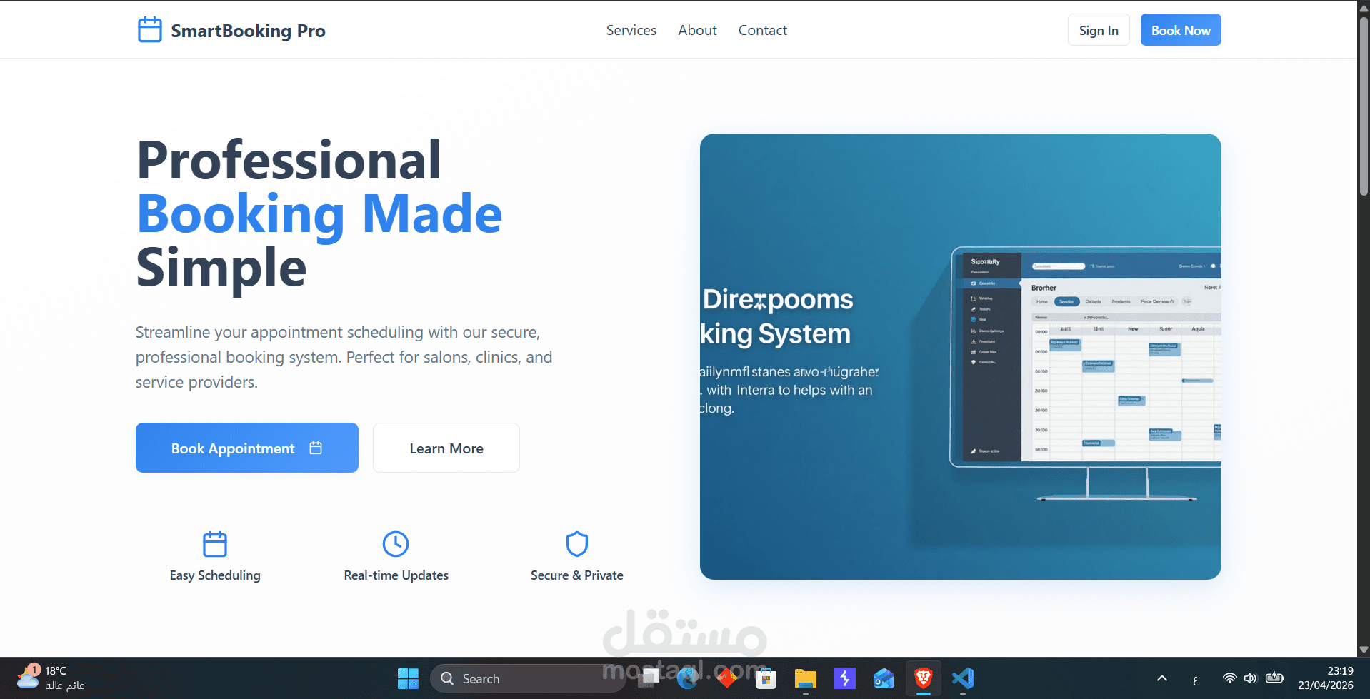 Smart Booking and Product Management Web Application