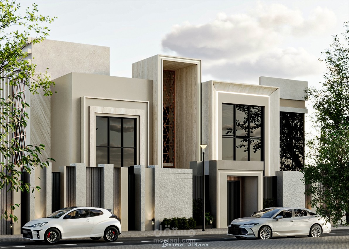 The Geometric Haven | Modern Villa Design