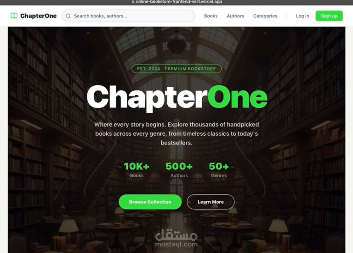 تطوير موقع متجر كتب باستخدام Angular و Node.js