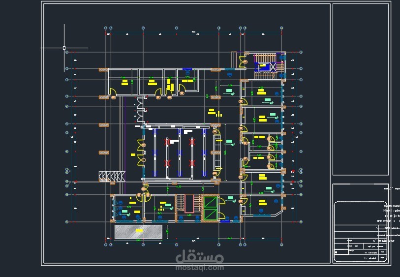 تصميم نظام تكييف (HVAC) وشبكة دكت لمبنى تعليمي