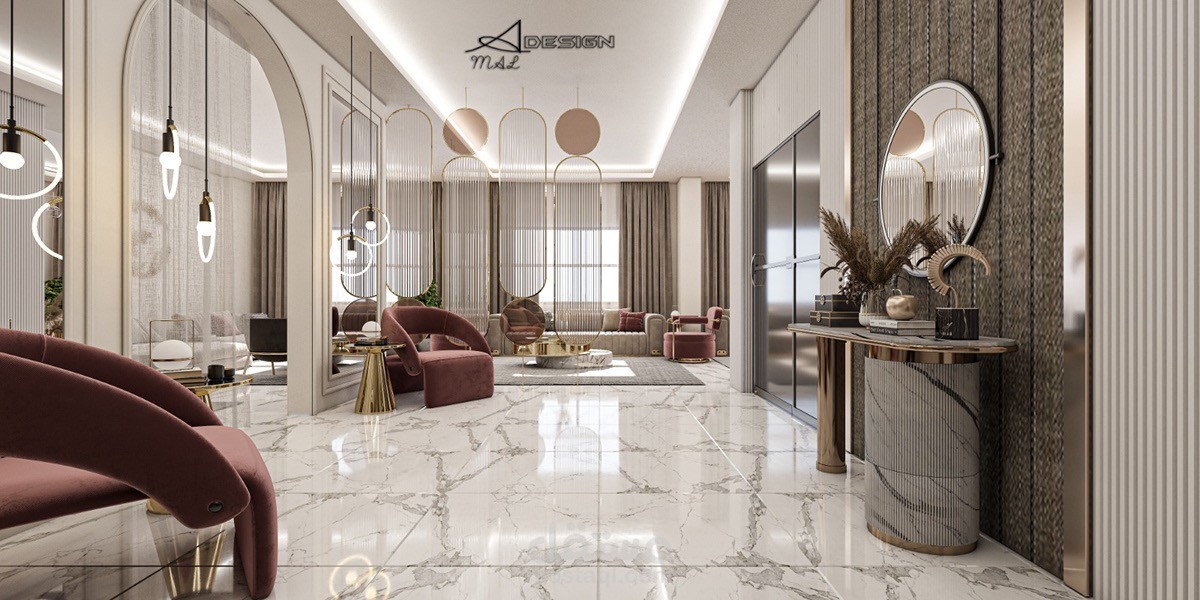 Luxury home reception