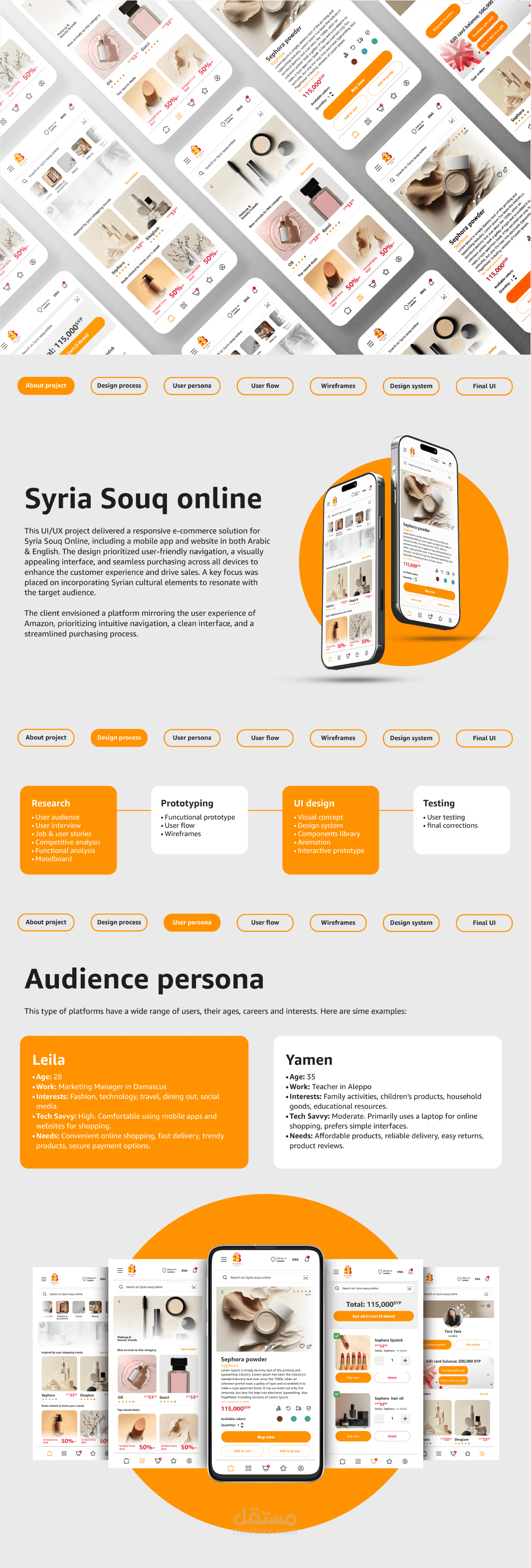 Syria Souq Online app & website design