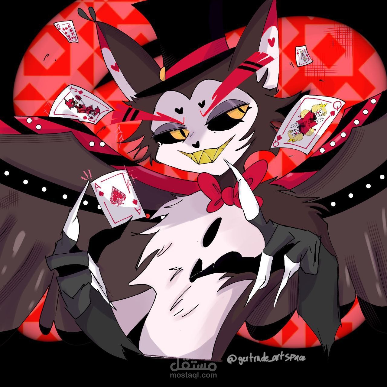 رسمة husk من hazbin hotel