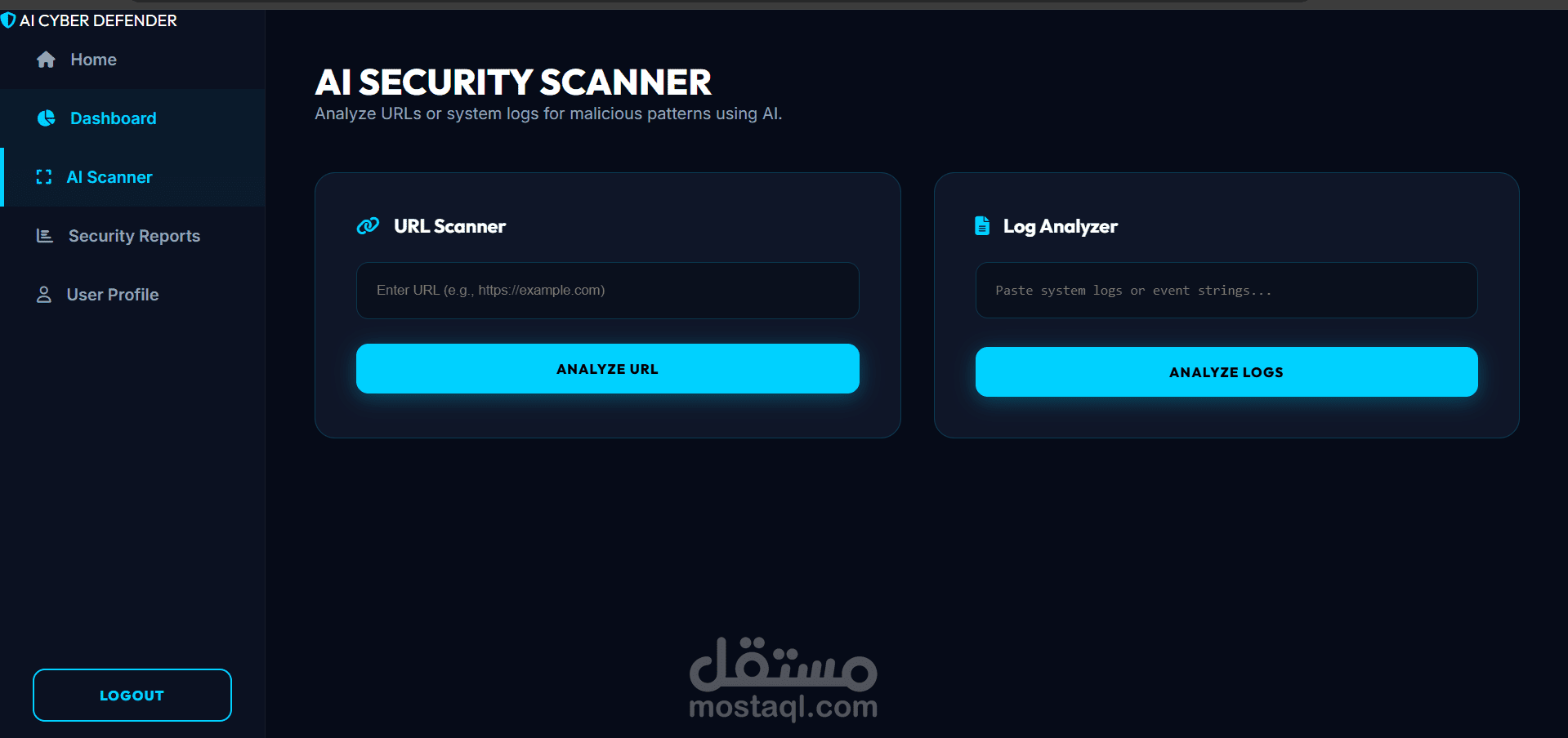 https://github.com/Mo-yasser112/AI-Cyber-Defender