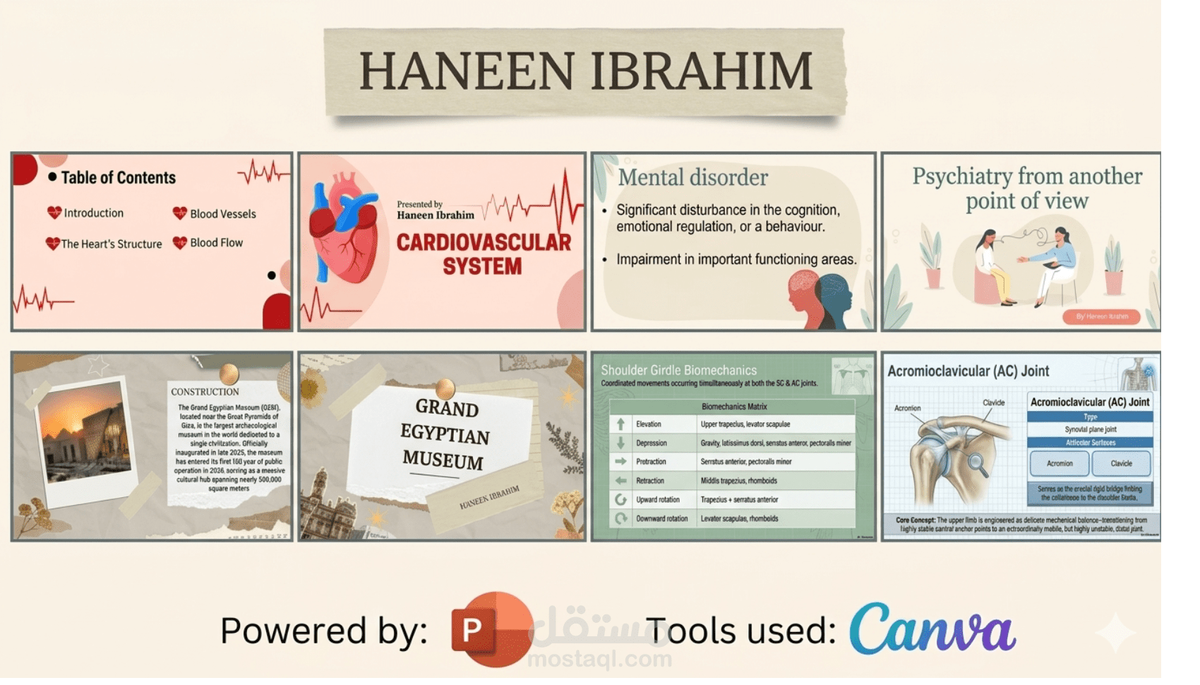 تصميم عروض تقديمية PowerPoint احترافية بلمسة طبيبة