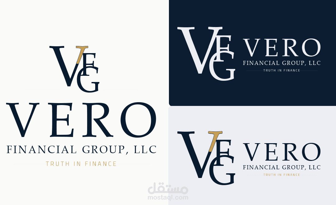 تصميم هوية بصرية فاخرة لشركة خدمات مالية - Vero Financial Group