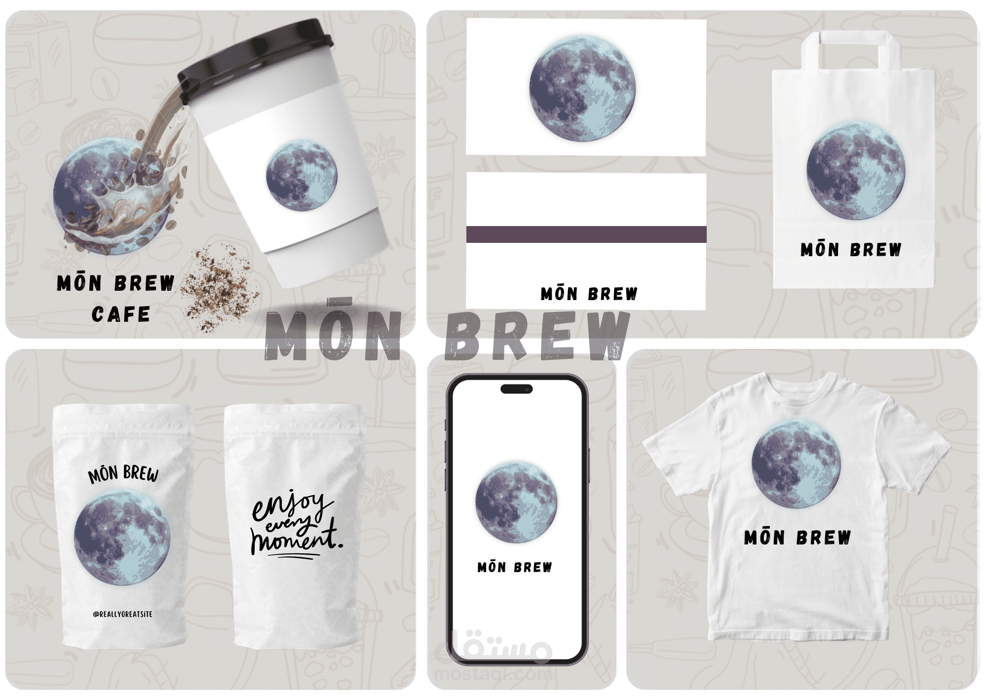 MŌN BREW Cafe Brand
