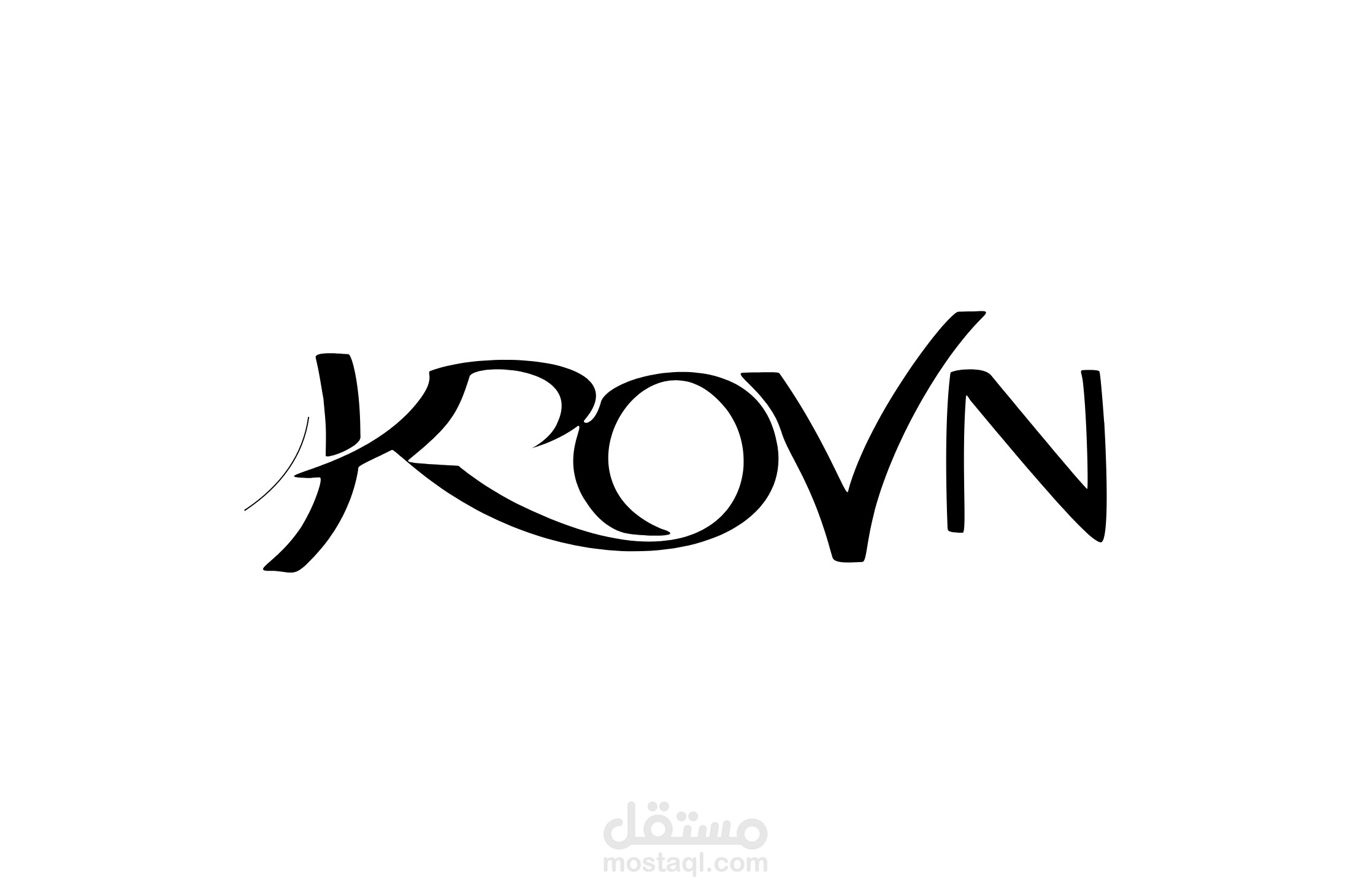 تصميم لوجو احترافي لبراند ملابس | KROVN Logo Design