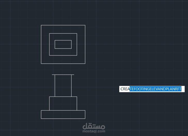 بلجن أوتوكاد لرسم مخططات القواعد المنفردة تلقائيًا — Plan & Elevation