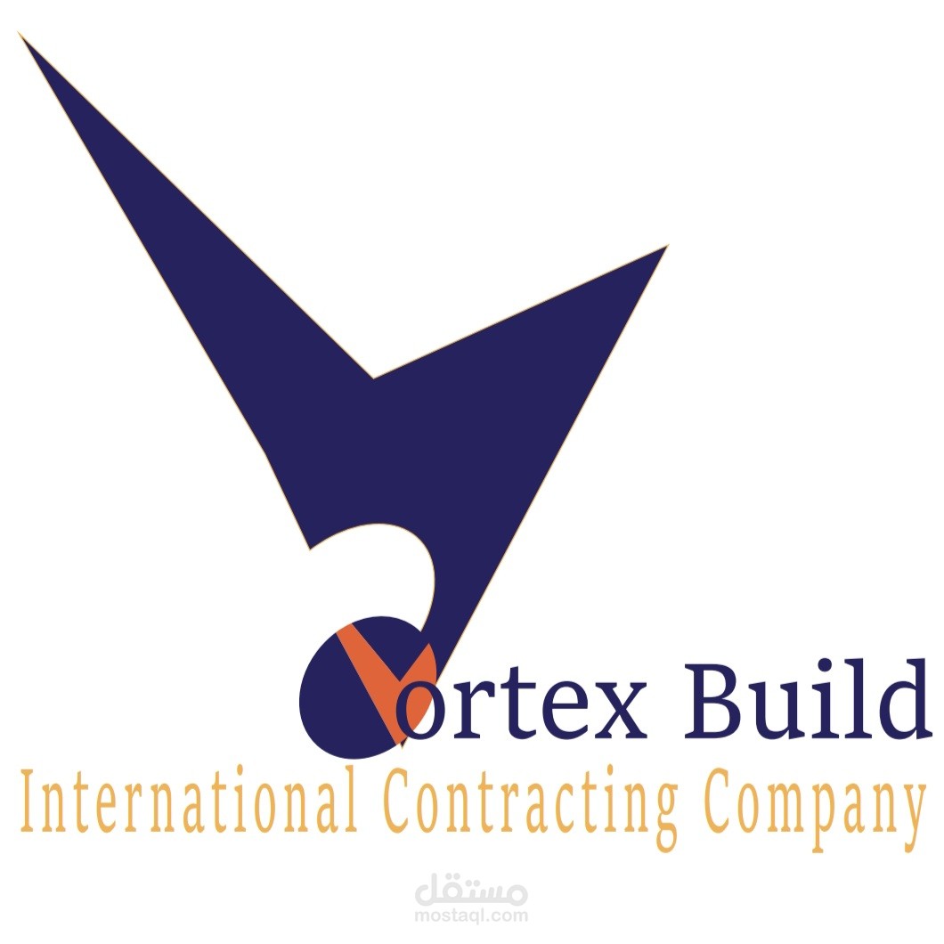 الهوية البصرية لشركة مقاولات Vortex Build