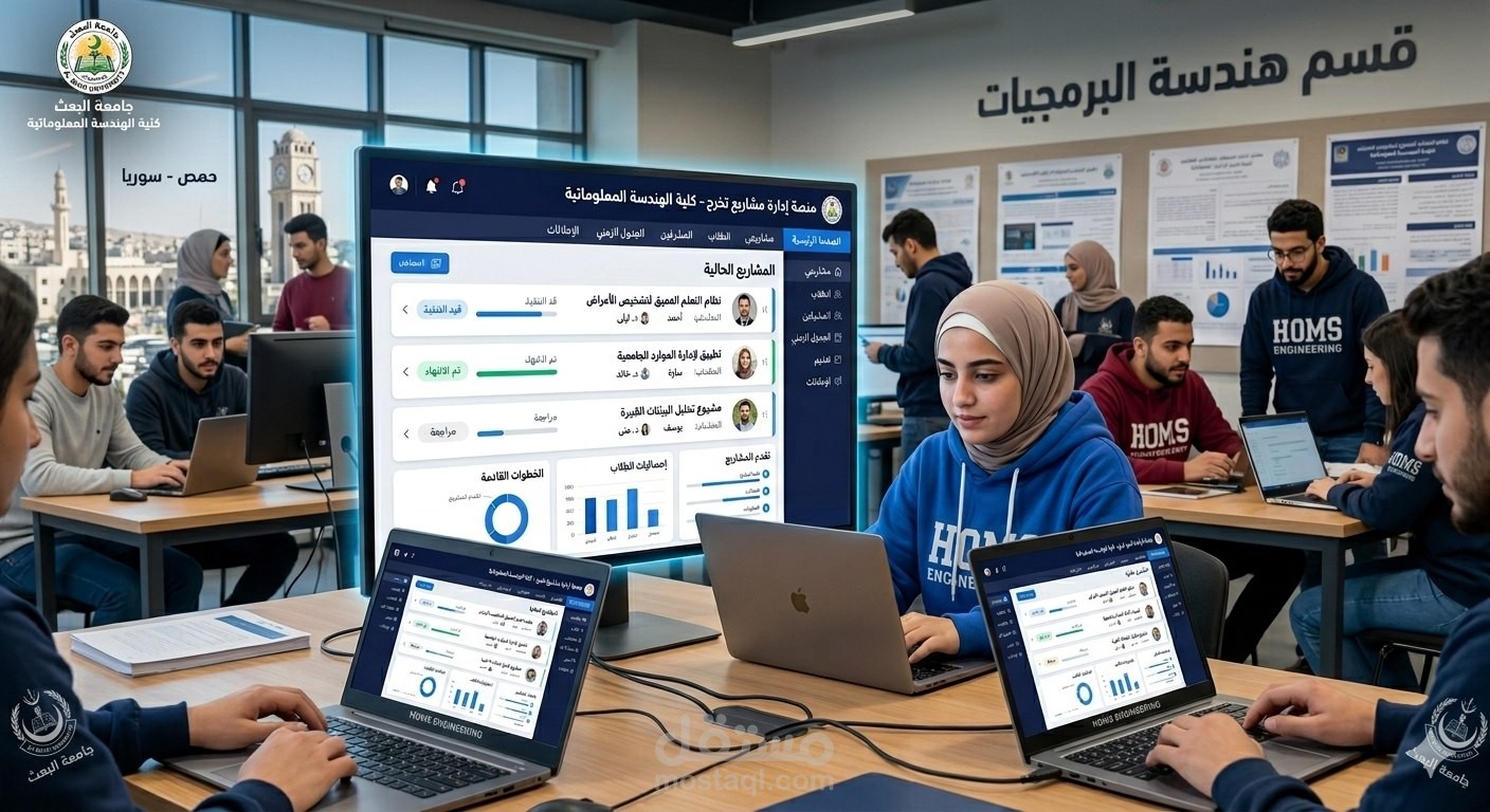 منصة ادارة مشاريع تخرج"قيد التطوير"