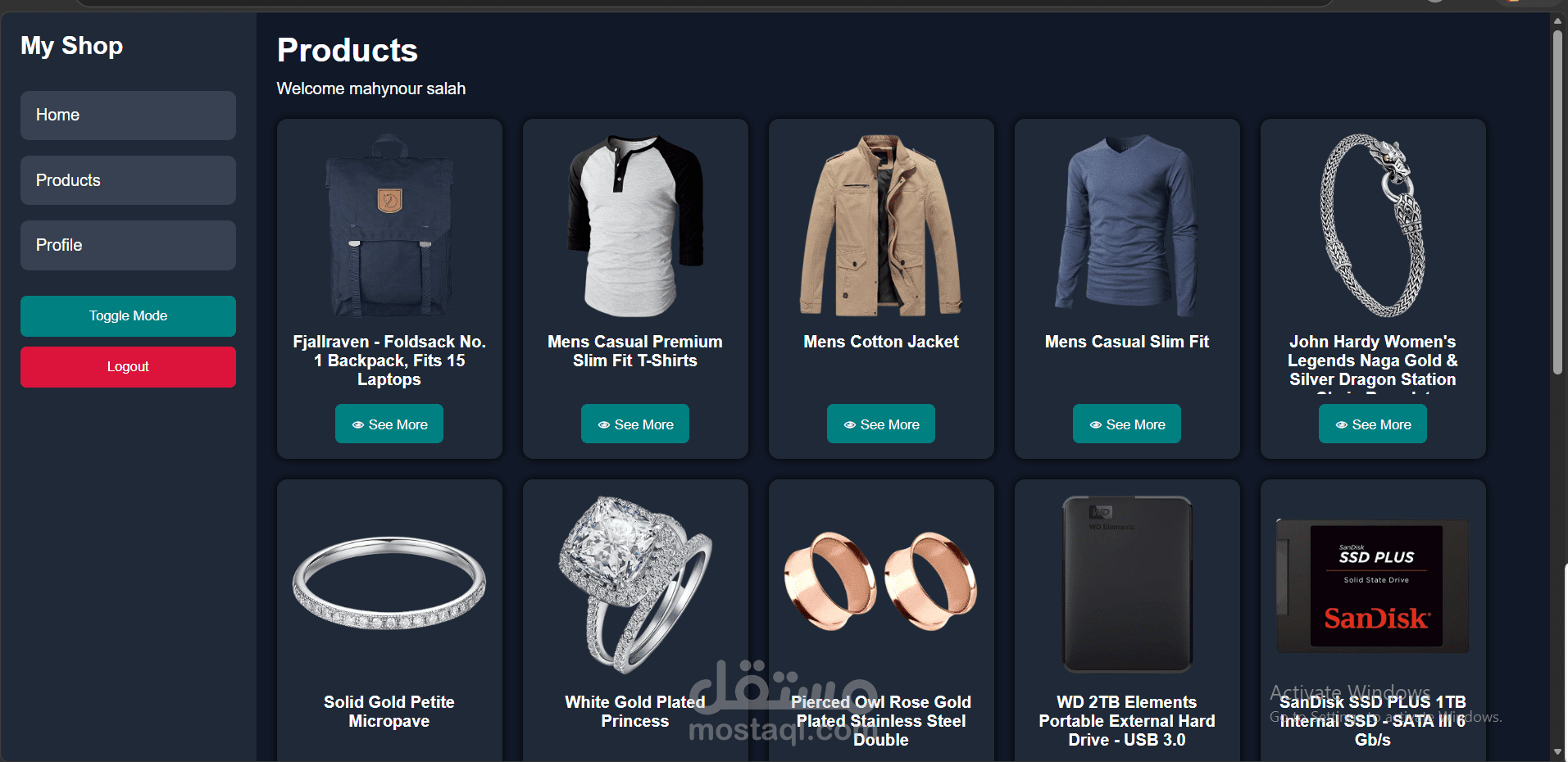 E-Commerce System with User Management