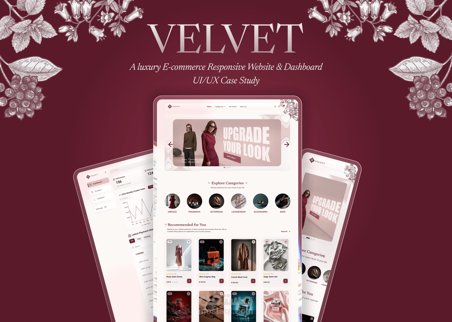 VELVET - Luxury E-commerce UX/UI Design