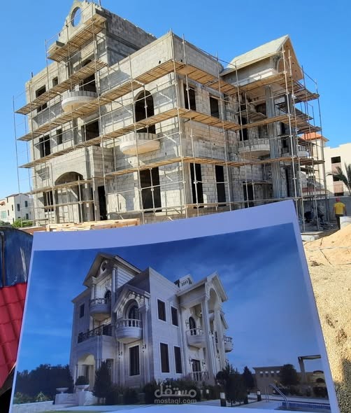 من التصميم إلى التنفيذ – فيلا كلاسيكية بطراز معماري فاخر