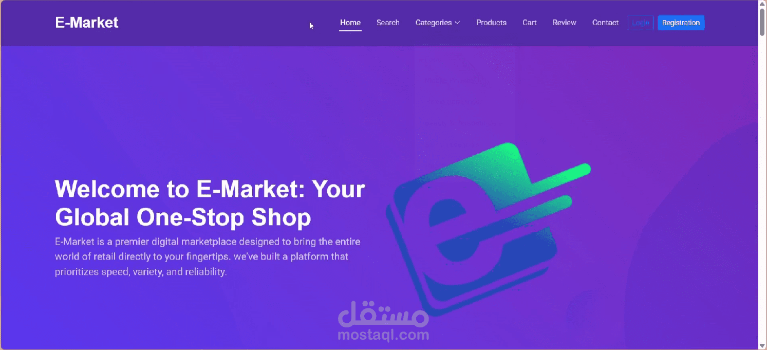 تطبيق ويب للتجارة الإلكترونية باستخدام ASP.NET