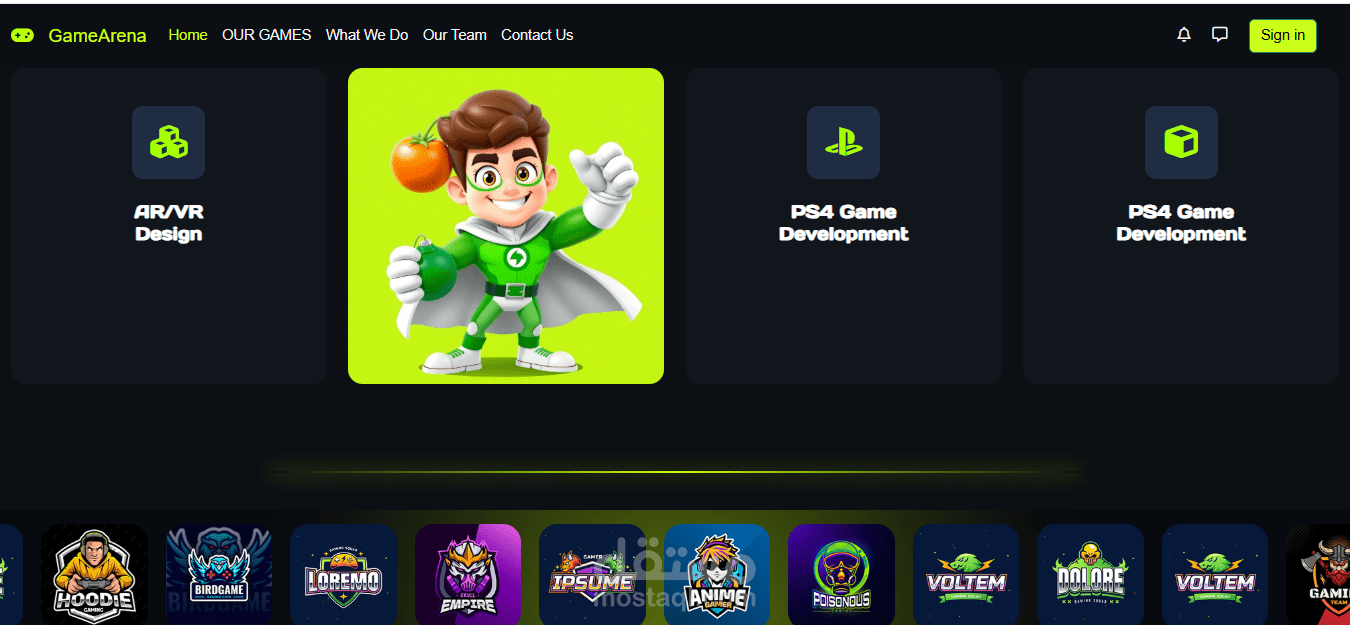 GameArena - منصة ألعاب وإسبورتس