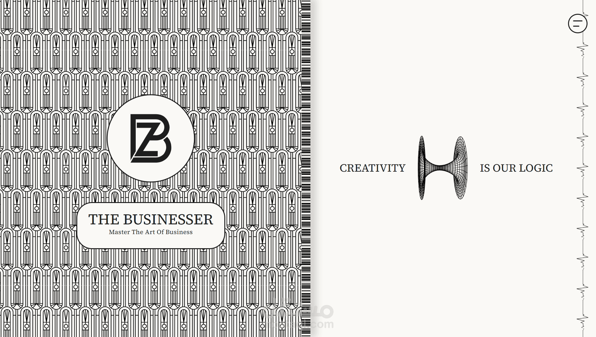 تطوير موقع The Businesser التفاعلي وربطه بـ Strapi
