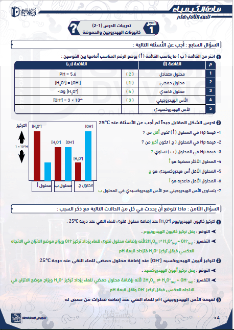 تنسيق وإخراج مذكرة تعليمية للمواد العلمية كيمياء