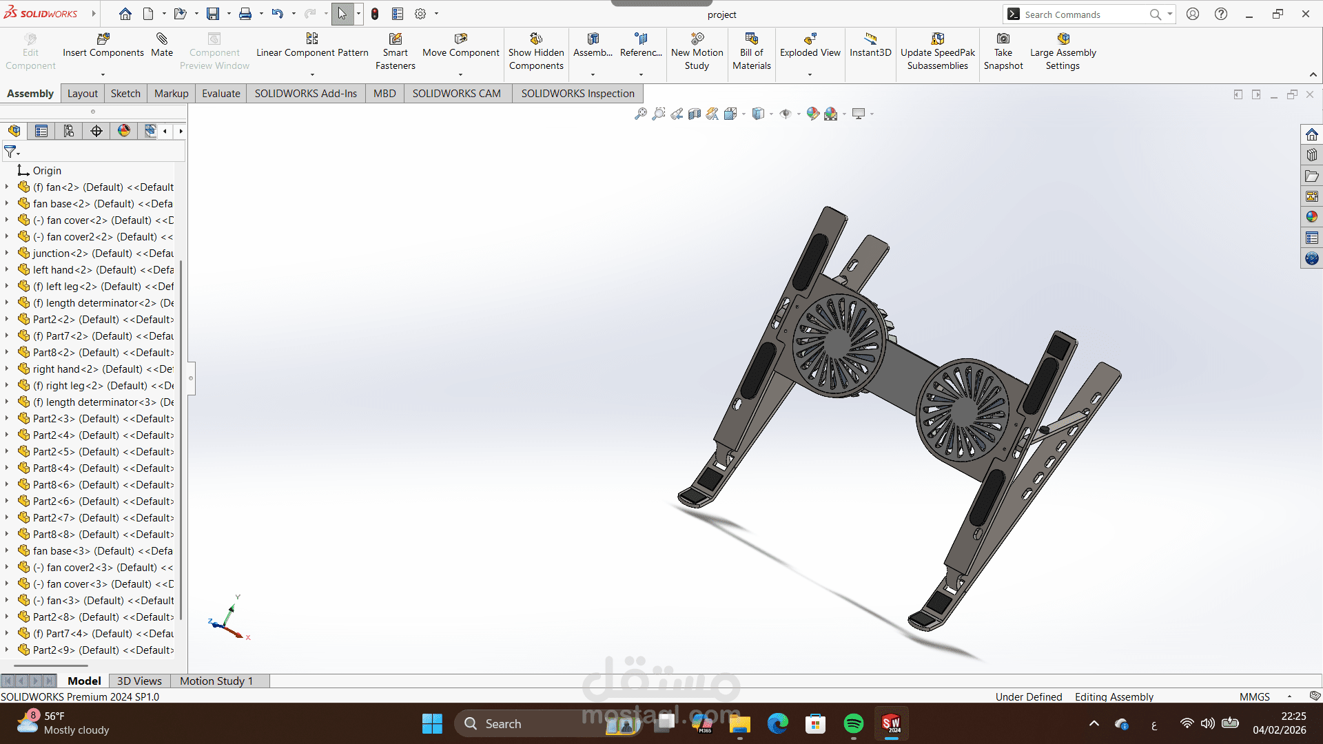laptop stand model on solidwork