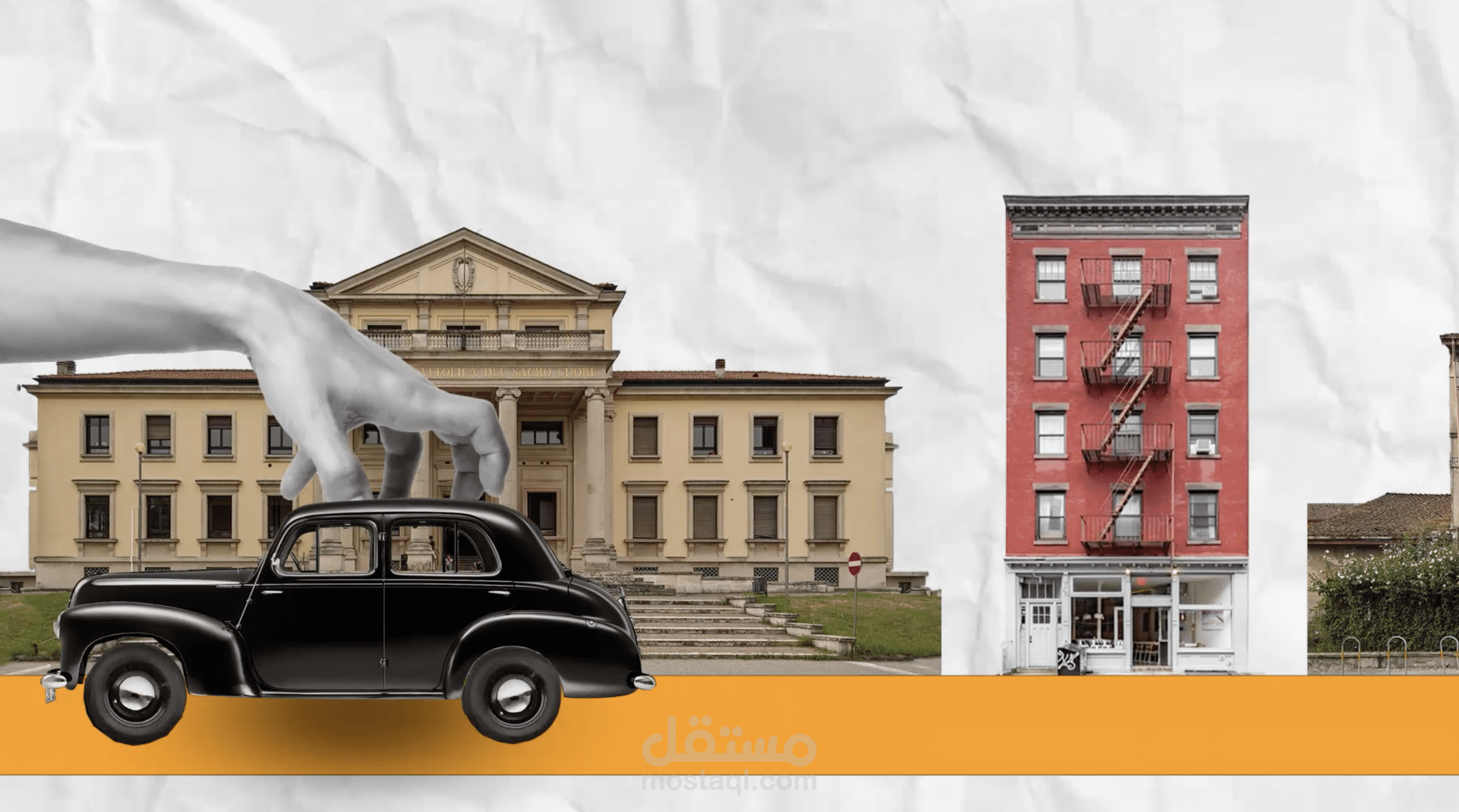 intro collage style in after effects