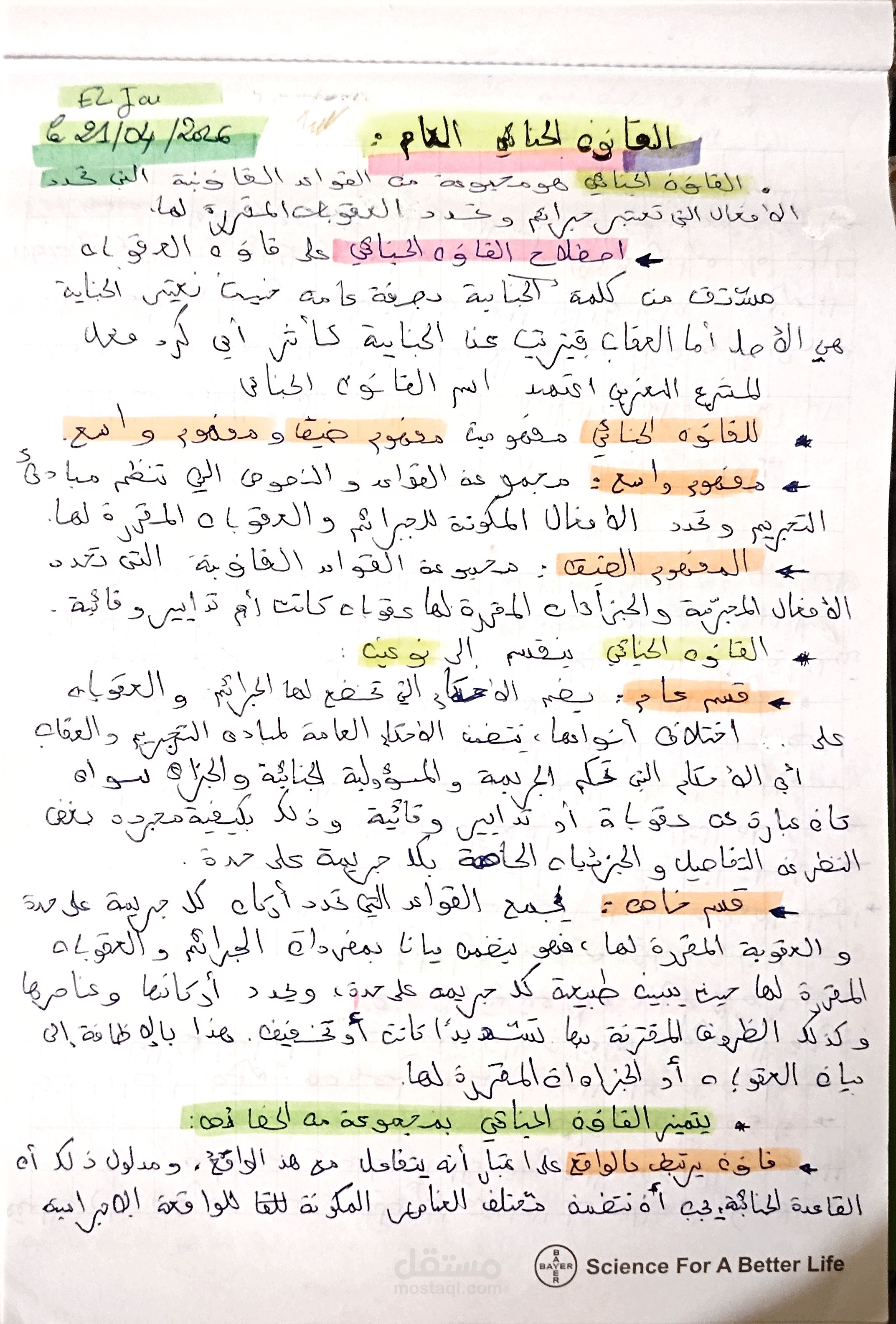 القانون الجنائي