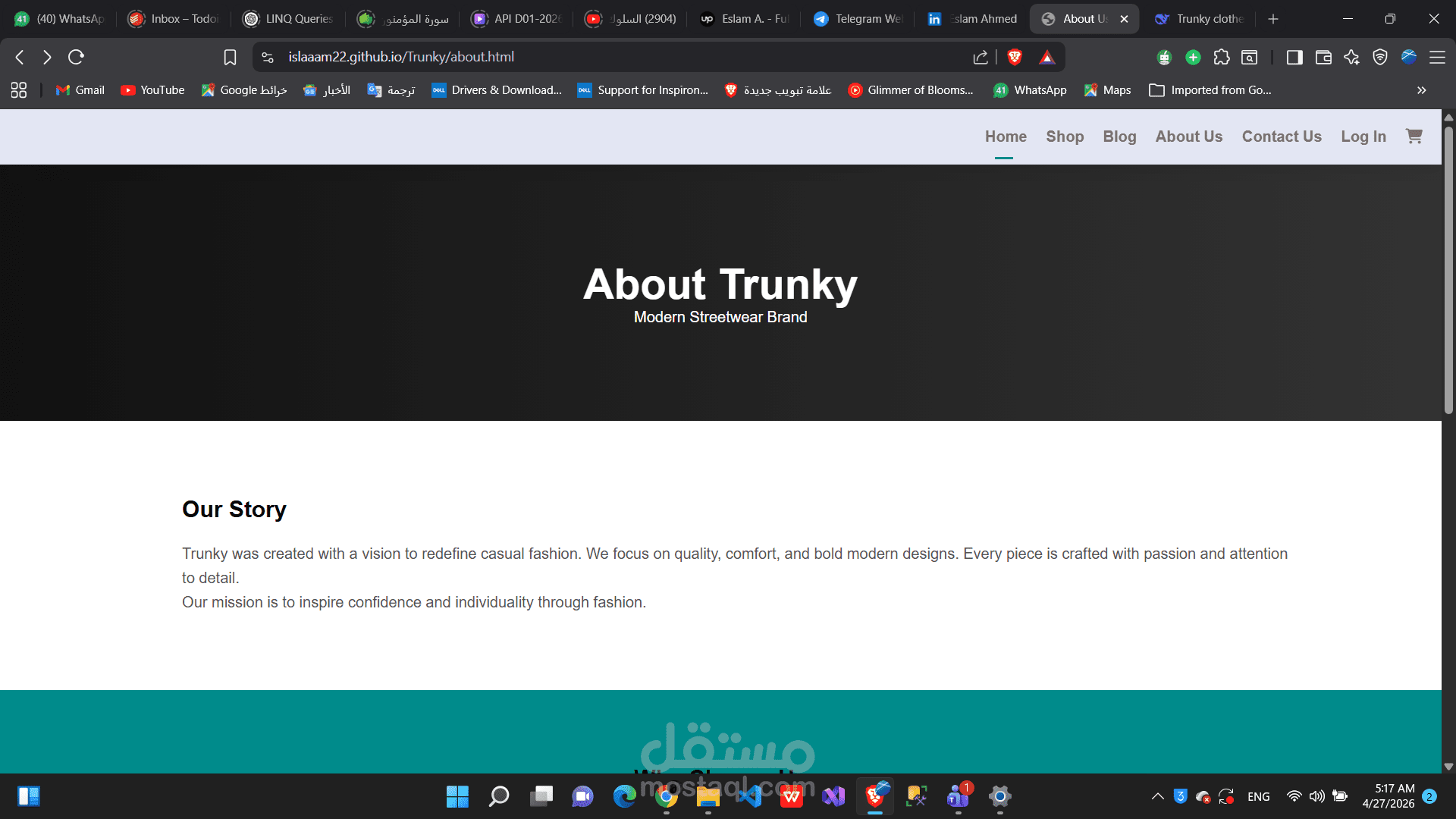 Trunky clothes brand