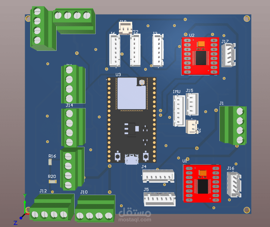 Compact ESP Dev Board shield PCB