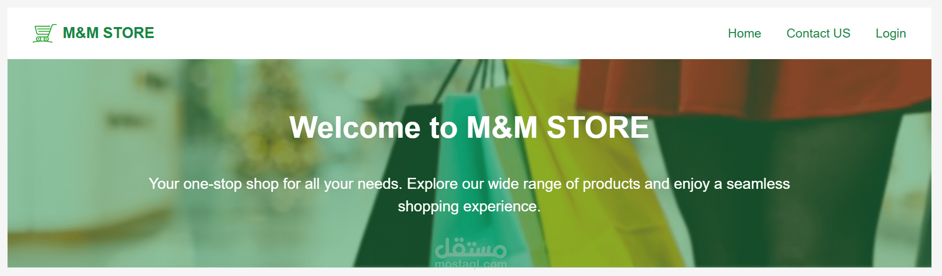 تطوير متجر إلكتروني للملابس (E-commerce Web App)