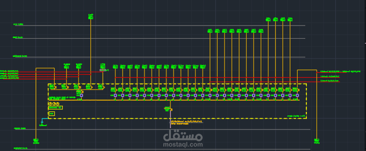 حسابات الاحمال وعمل المخطط الاحادي لجميع الانظمة