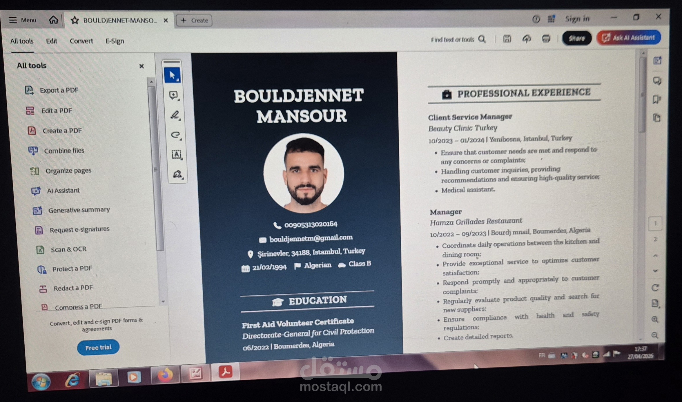 des CV professionels