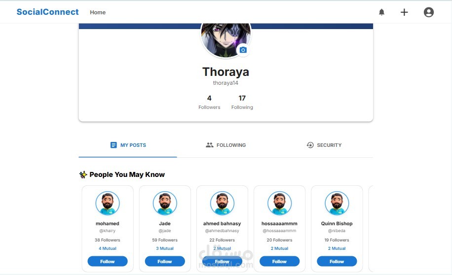 منصة تواصل اجتماعي متكاملة باستخدام Next.js, Redux Toolkit, Material UI & TypeScript