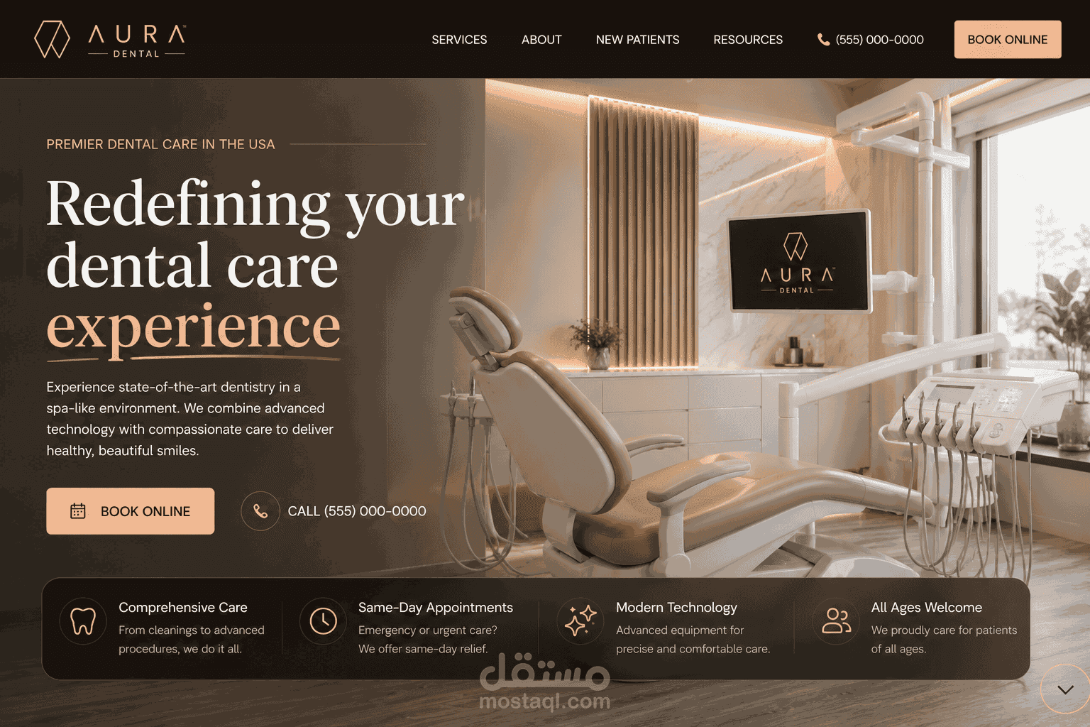 Modern Responsive Dental Clinic Website – HTML, CSS, JavaScript