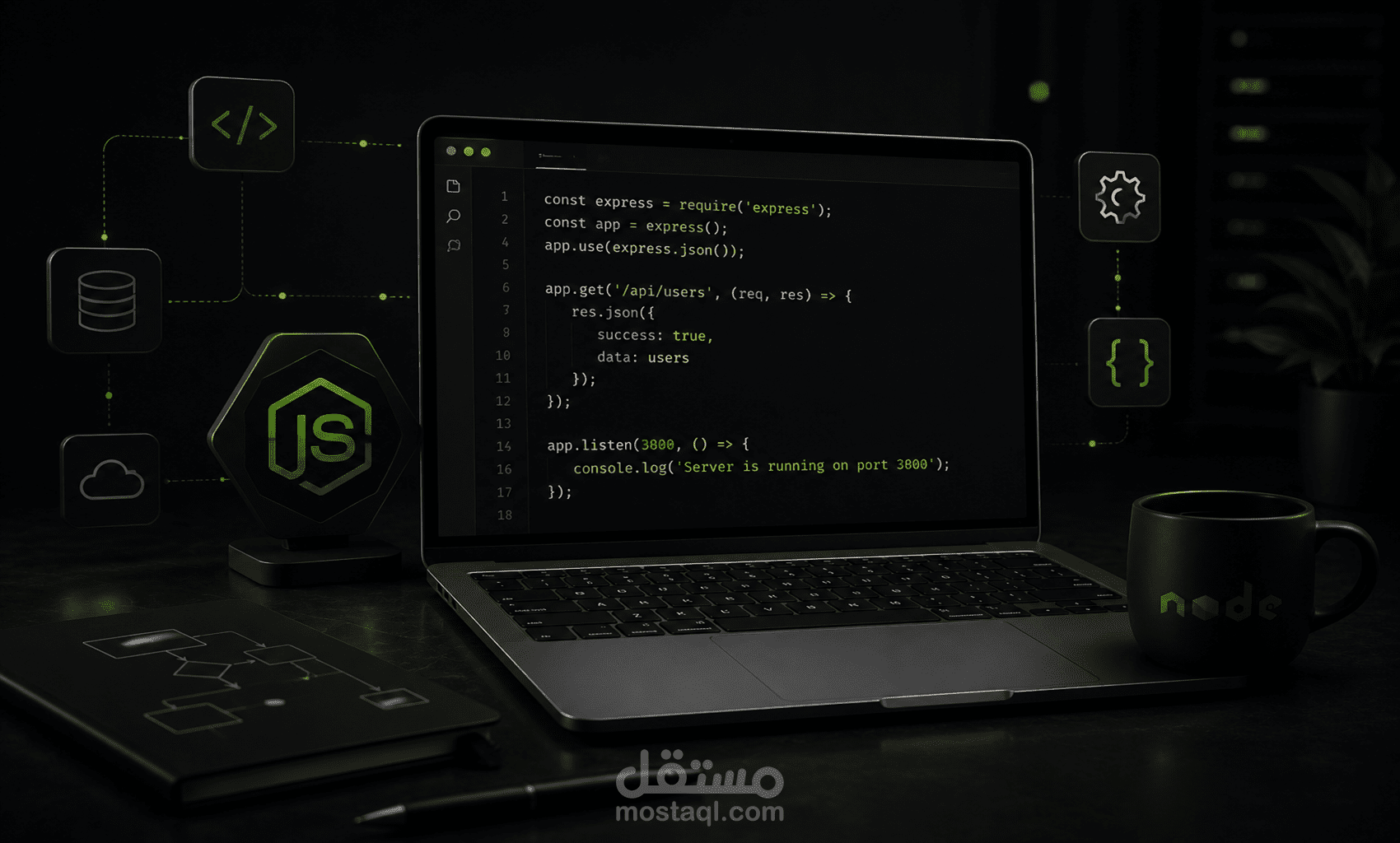 تطوير واجهة برمجية (REST API) احترافية وآمنة