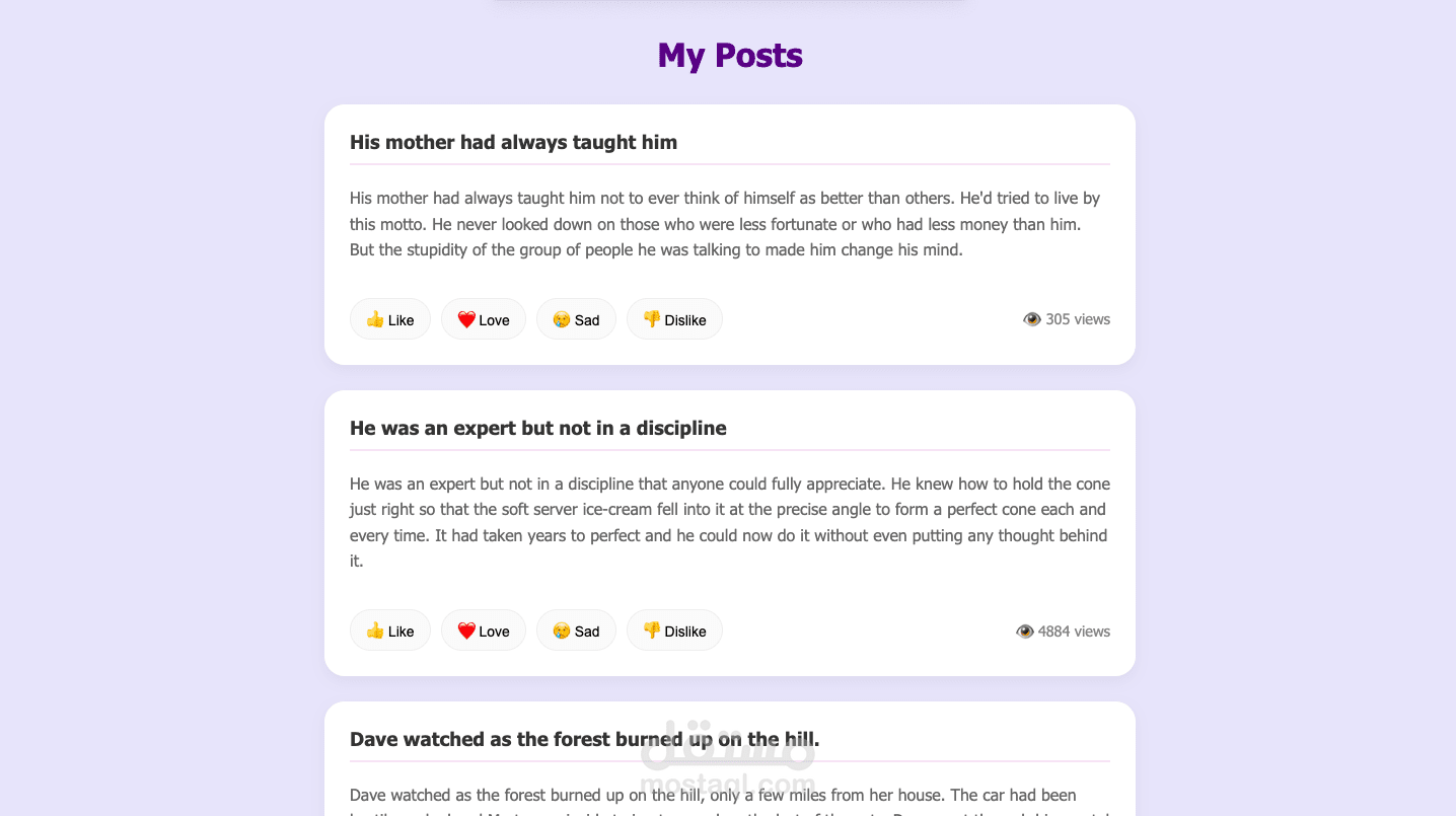 تصميم واجهة منصة تواصل اجتماعي (social Media feed UI Design)