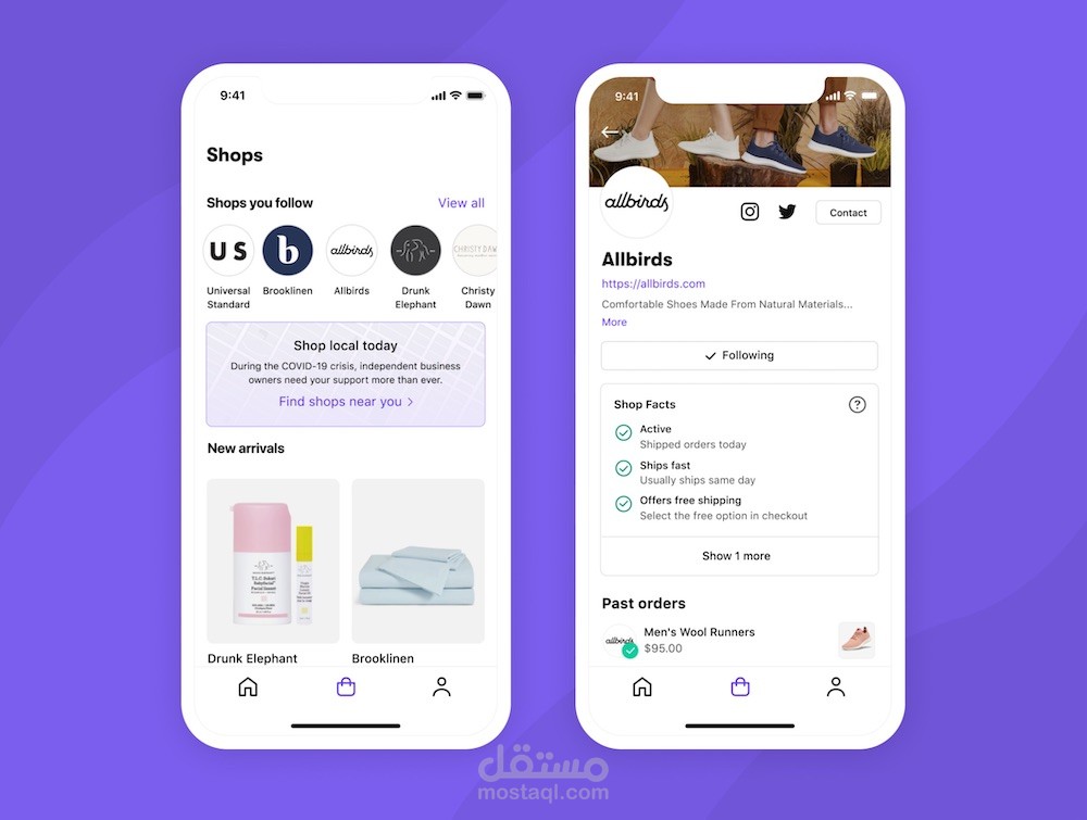 Shop App — تطبيق تسوّق إلكتروني لعرض وشراء المنتجات بسهولة وسرعة.
