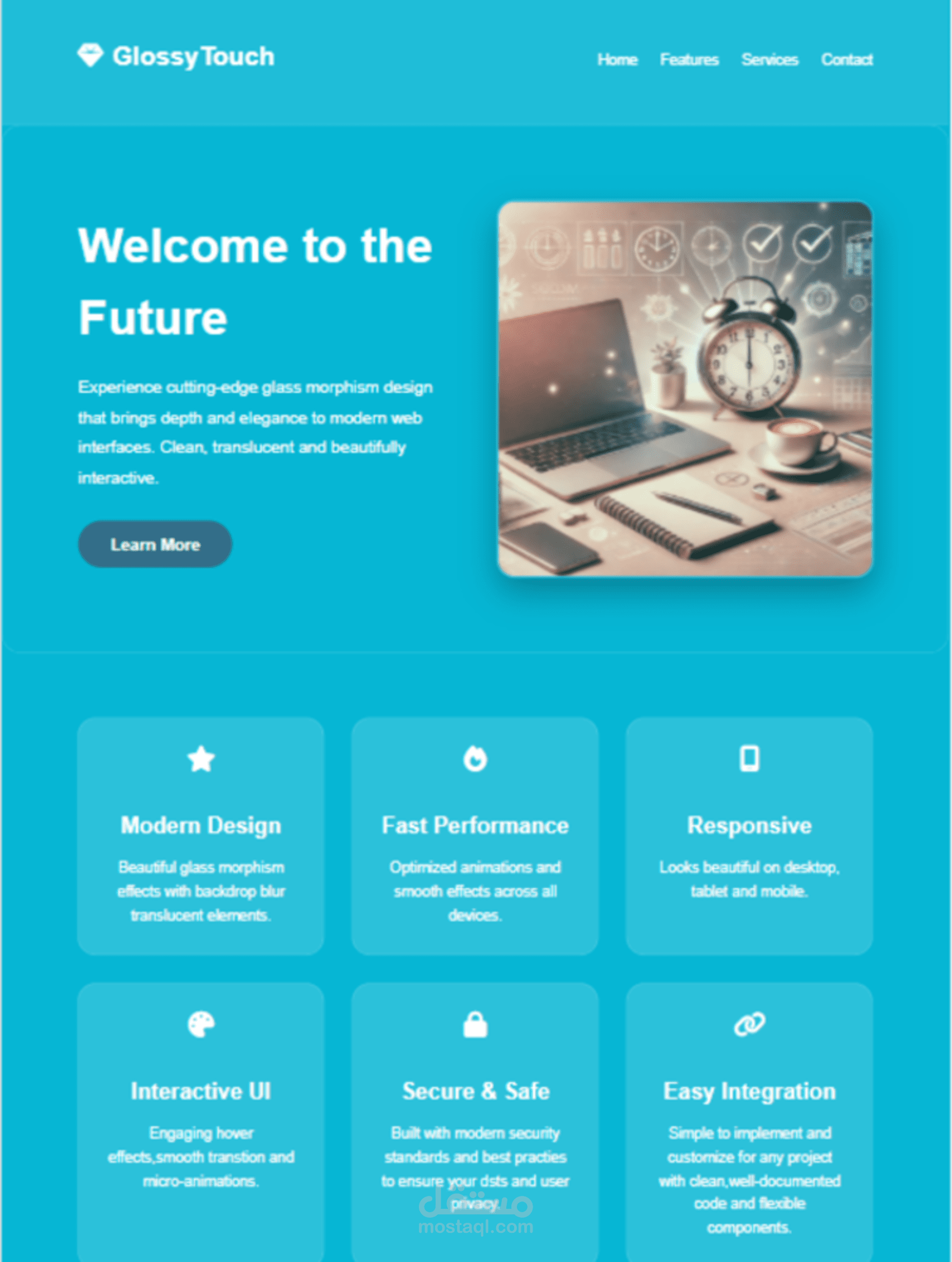 GlossyTouch Landing Page