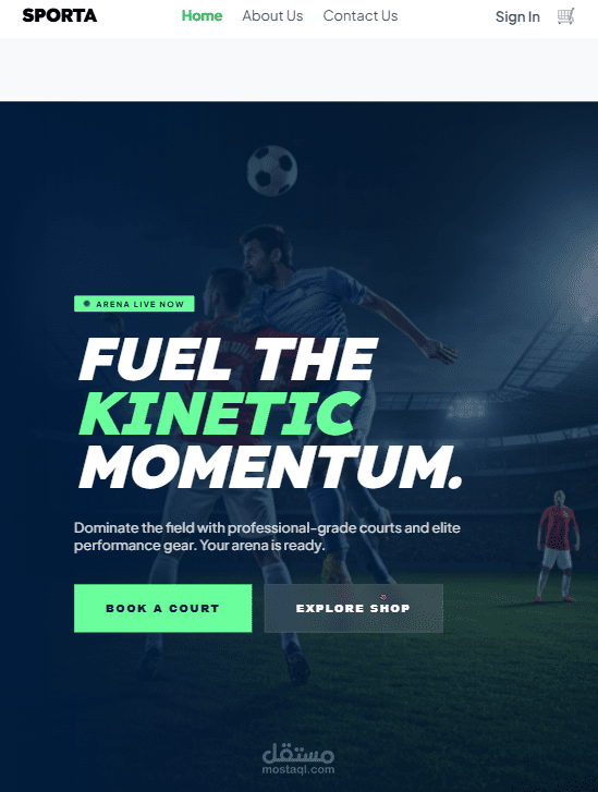Sporta Website