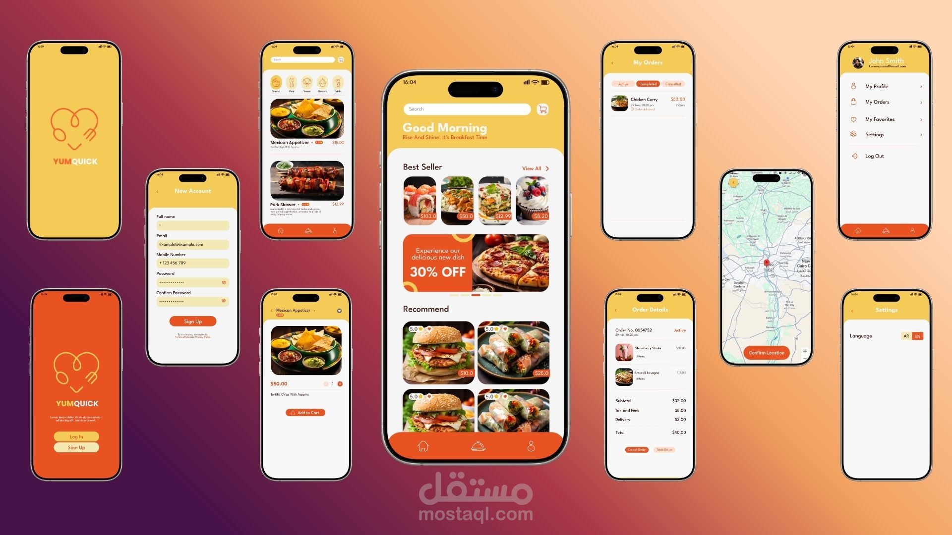 Restaurant app with Flutter