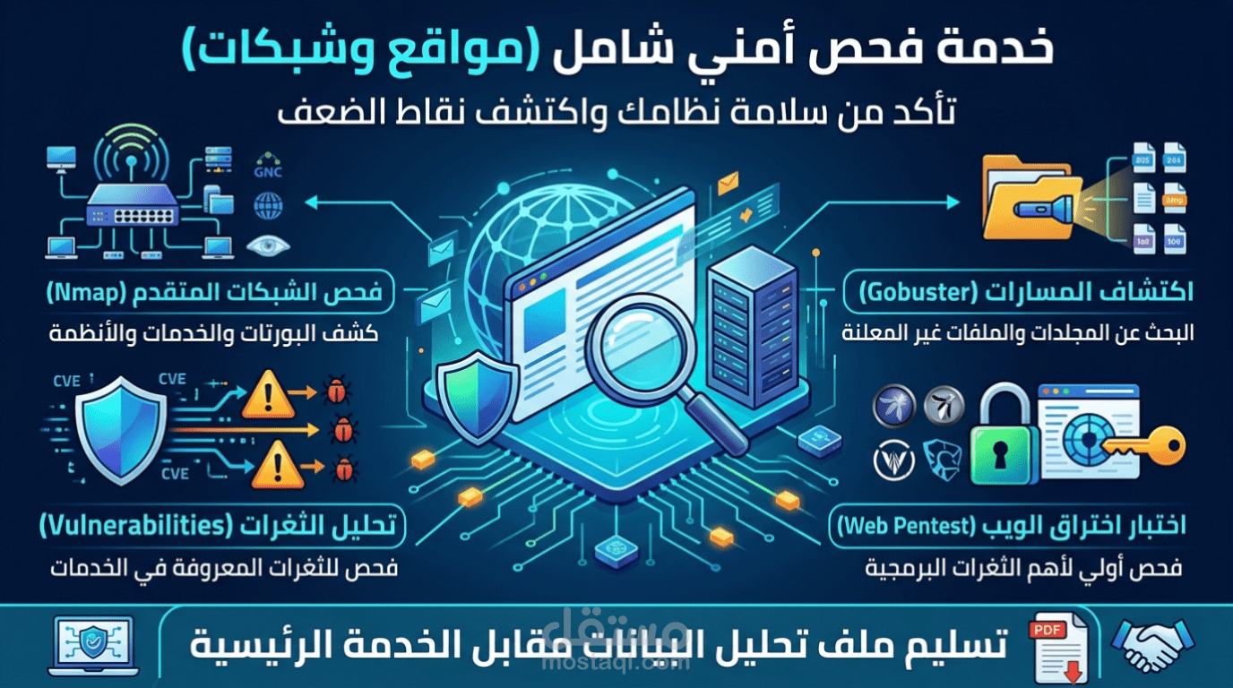 فحص واكتشاف الثغرات الأمنية للمواقع والتطبيقات