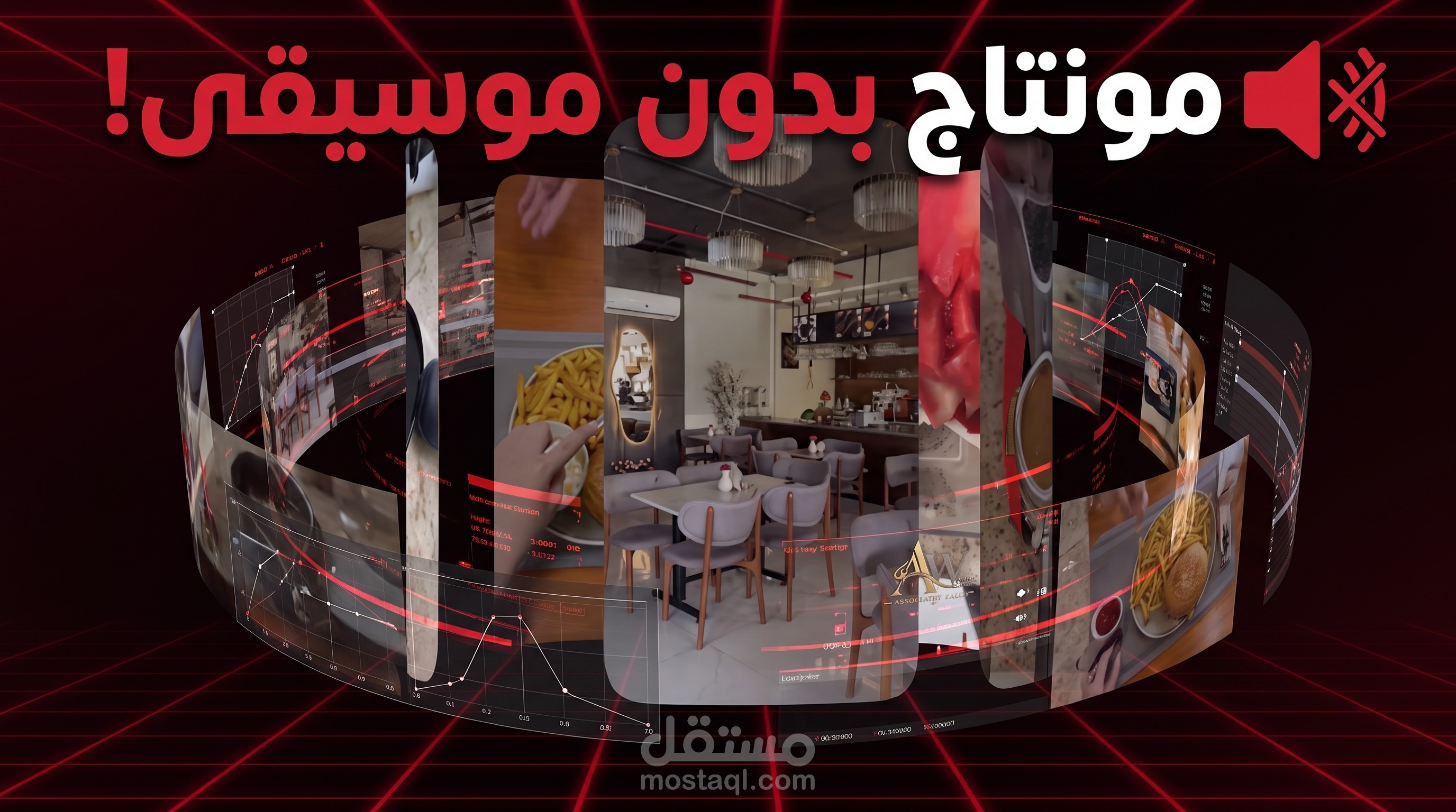 مونتاج مطاعم وكافيهات بدون موسيقى