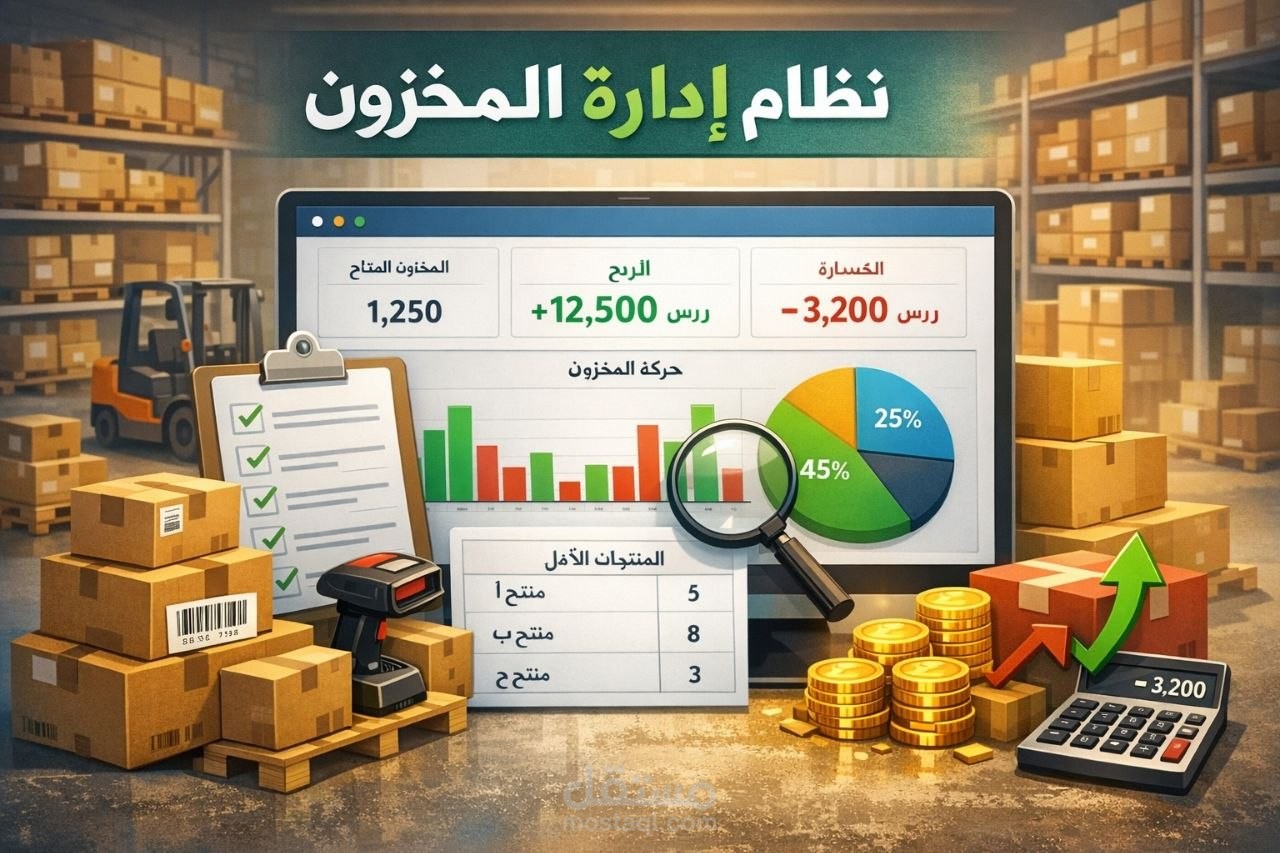 ادارة المخزون و معرفة الارباح و الخسائر